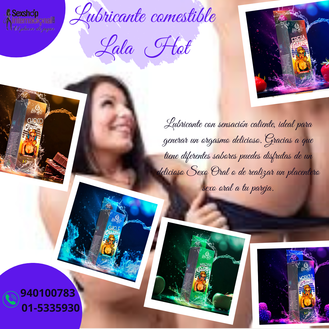 LUBRICANTES COMESTIBLES LALA HOT 